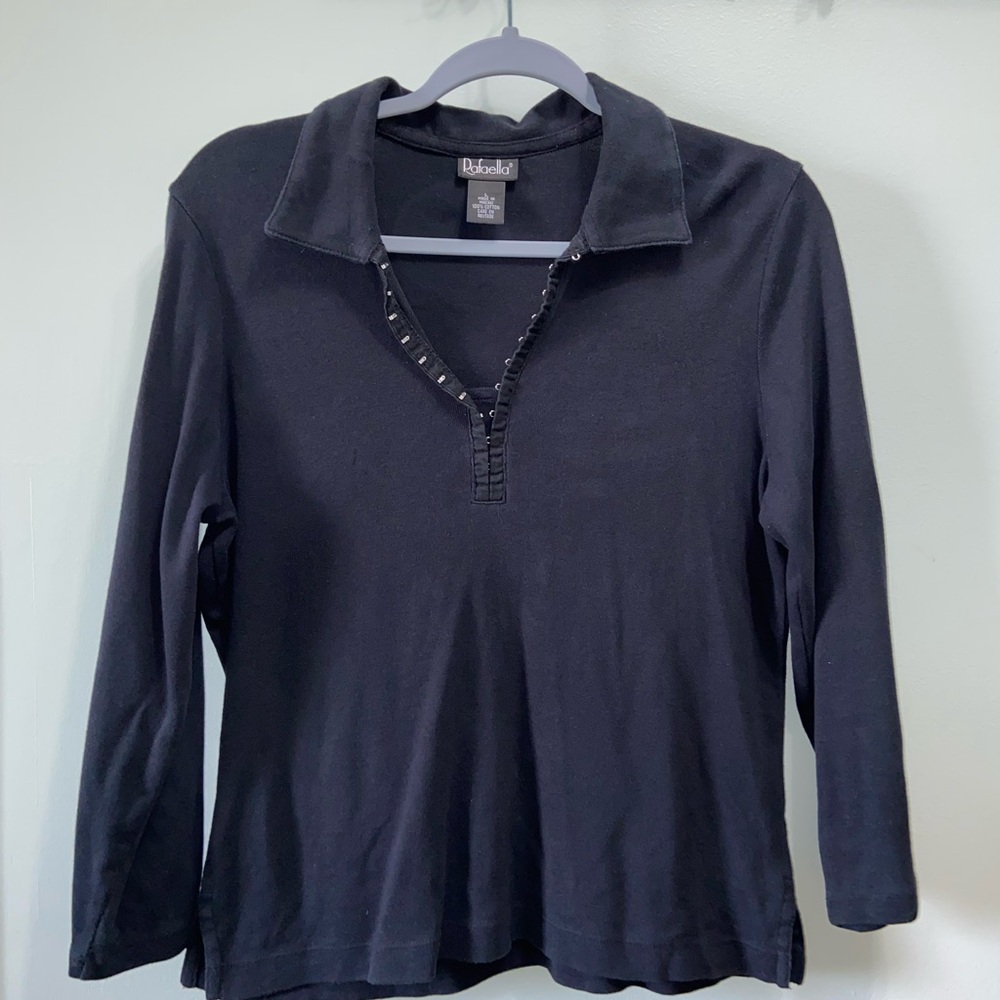 Rafaella Women’s Black Shirt Size Large